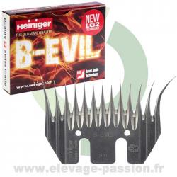 Peigne Heiniger B-Evil - boîte de 5 - laine fine